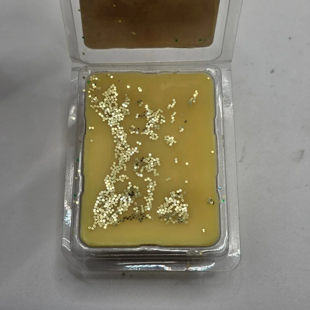 Wax Melt Crumble Candle Co 3oz Yellow Good‎ Frosted Lemonade Glitter Fragrance